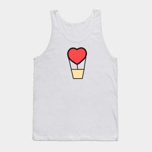 Cute Valentines Day Heart Balloon Tank Top